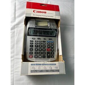 Canon P23-Dh V Mini Desktop Printing Calculator With 2 Color Print & Ac/Dc Power